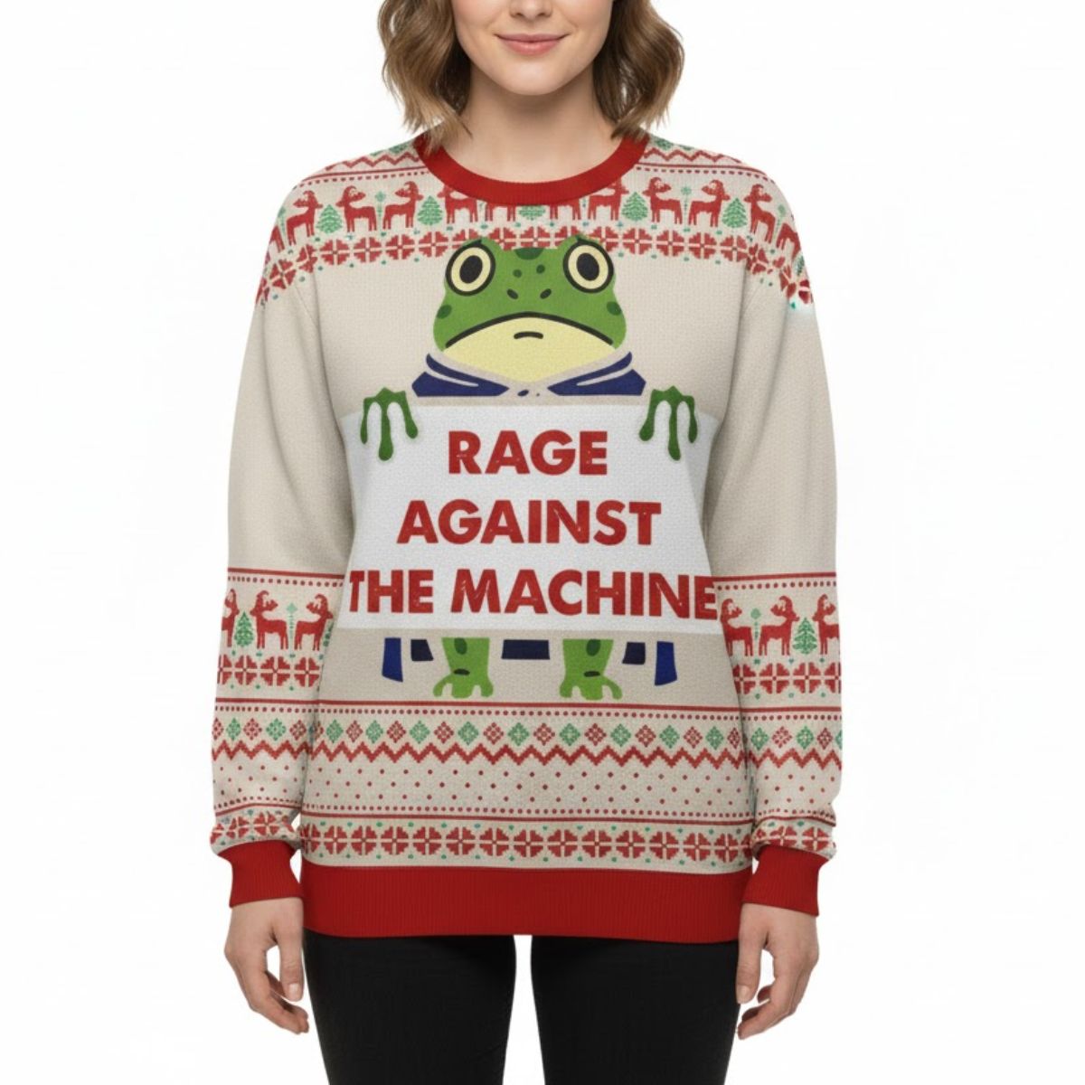 Rage Against The Machine Ugly Christmas Sweater