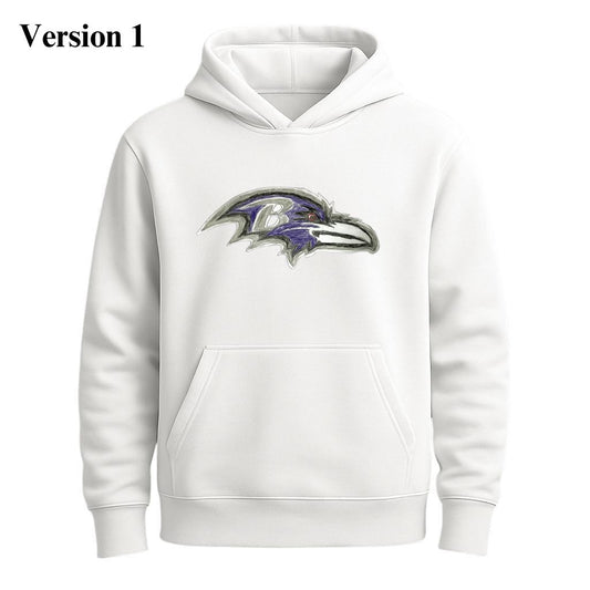 Ravens Crucial Catch Kids Art Hoodie