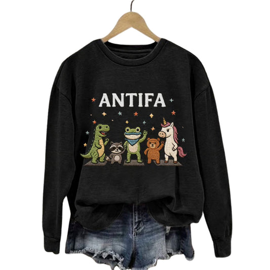 Retro Frog Resist Antifa Print Shirt