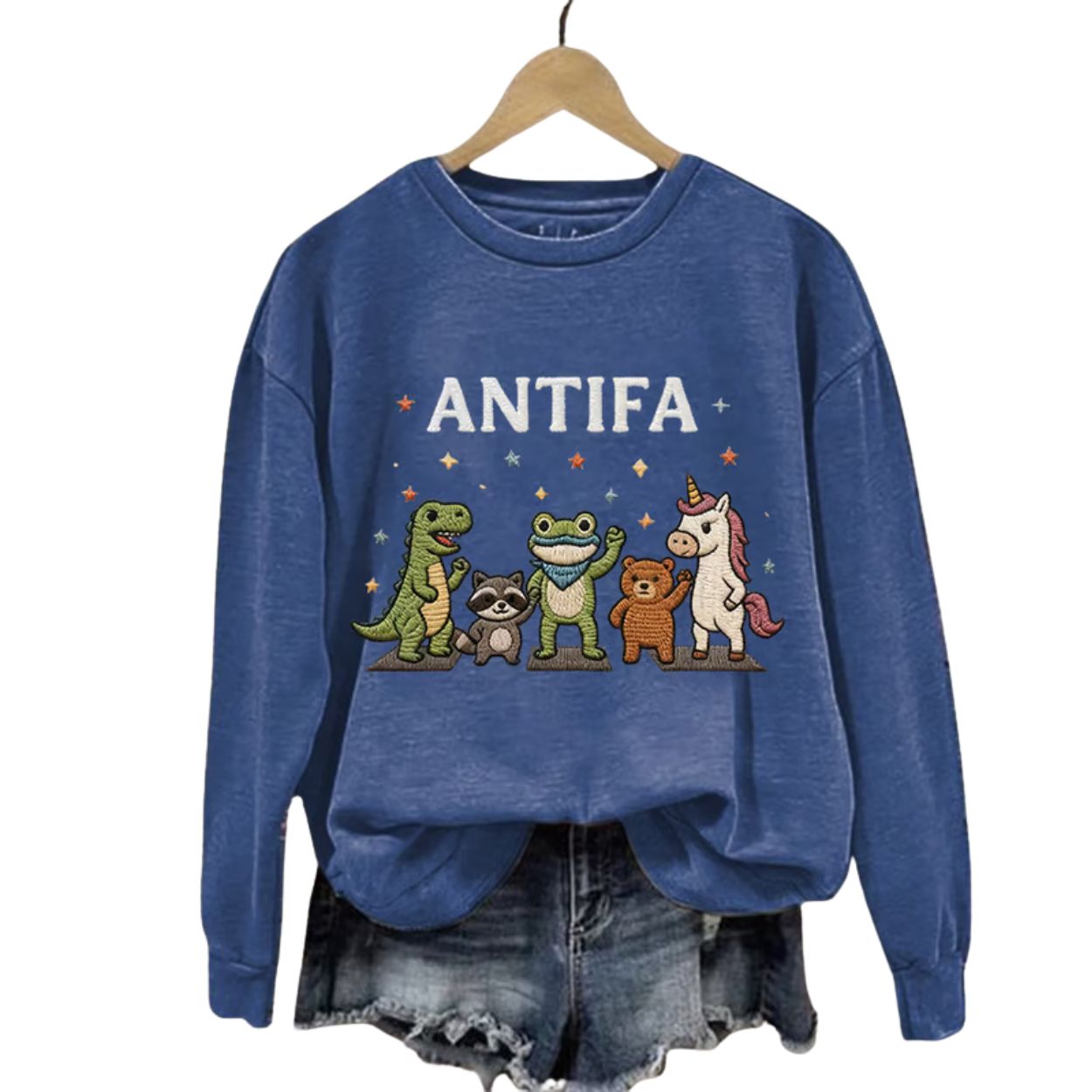 Retro Frog Resist Antifa Print Shirt