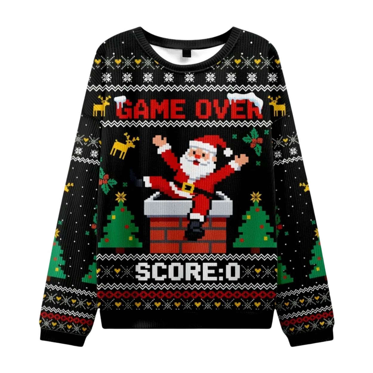 Santa Claus Fell Into The Chimney Ugly Christmas Sweater