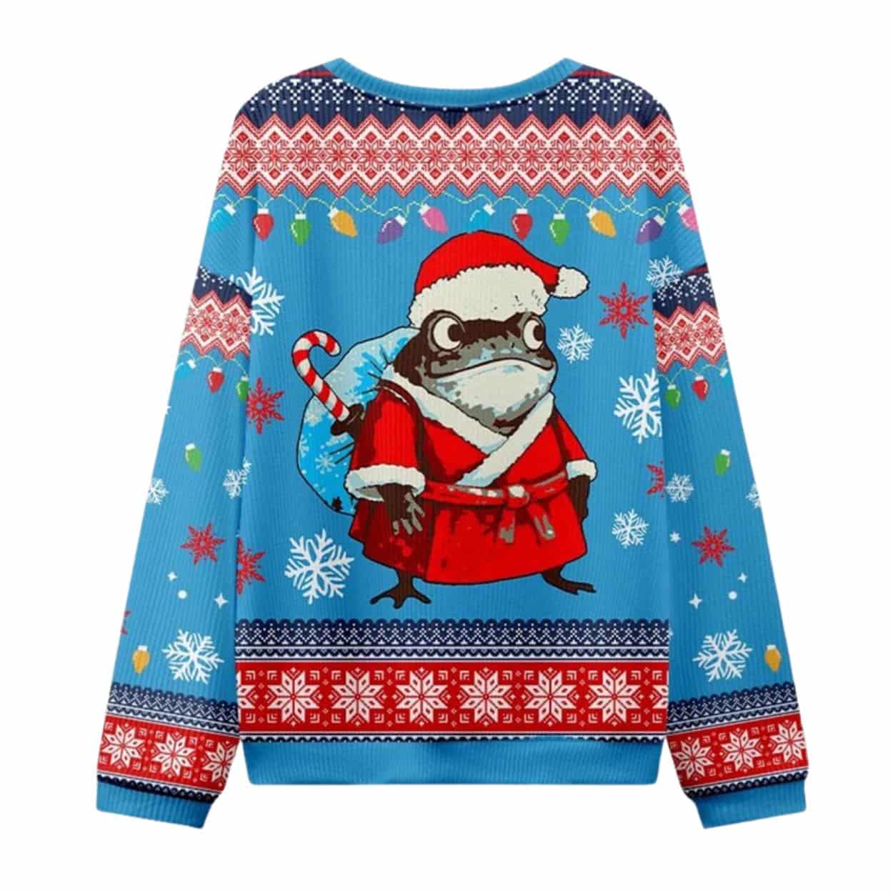 Santa Frog Ugly Christmas Sweater