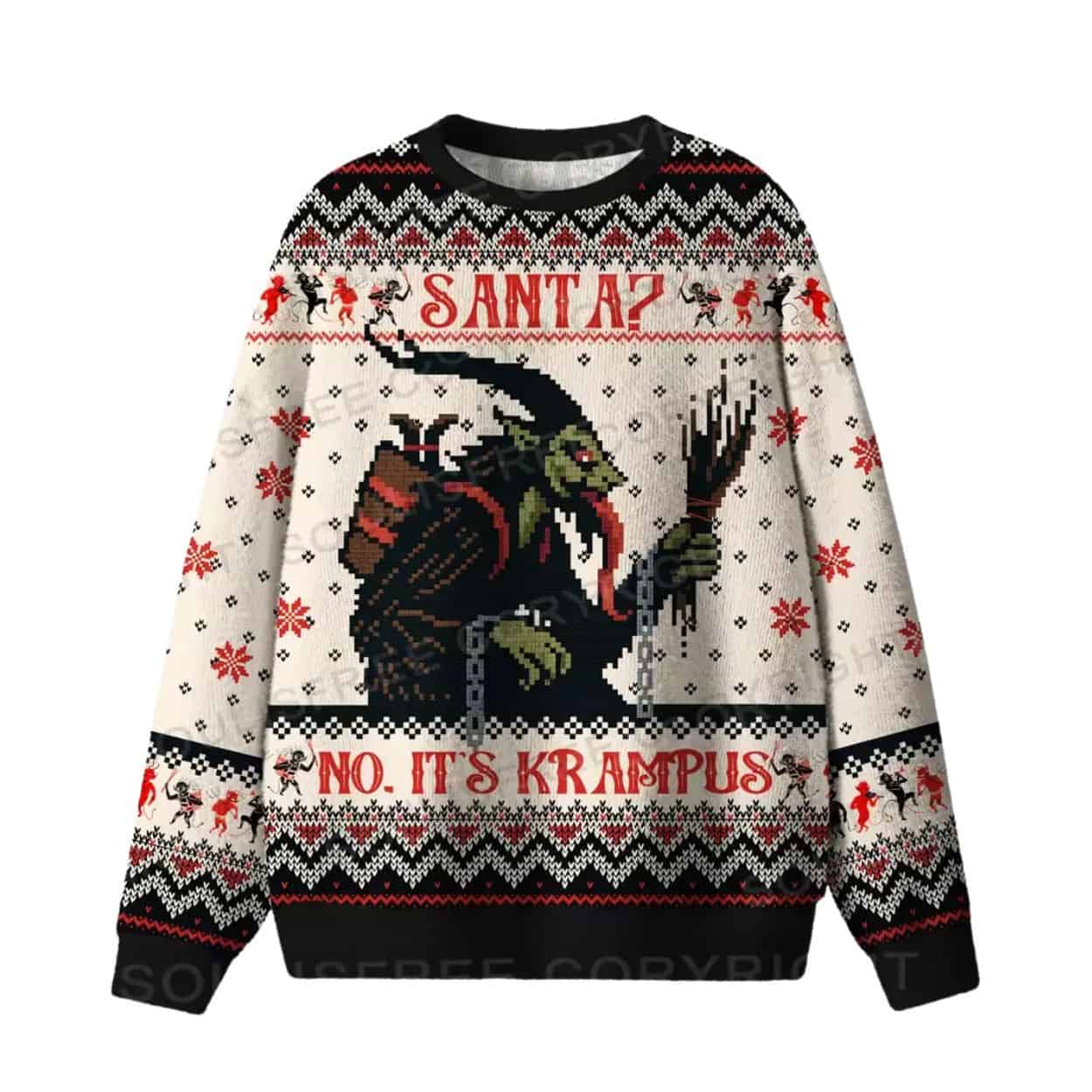 Santa No It’s Krampus Ugly Christmas Sweater