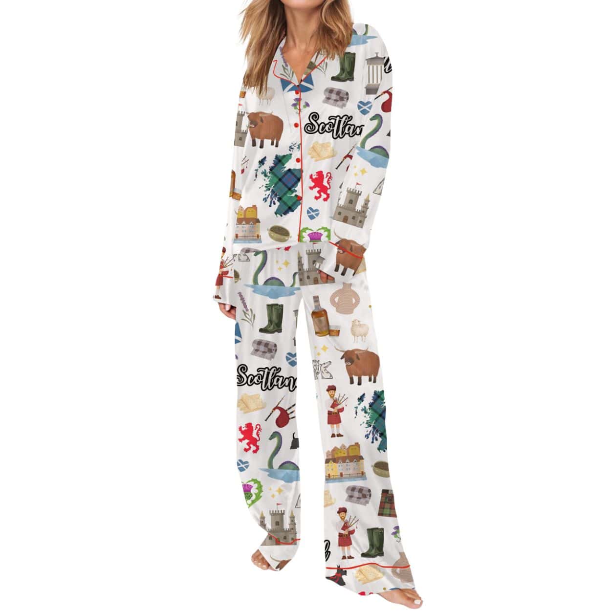 Scotland Silky Pajama Set