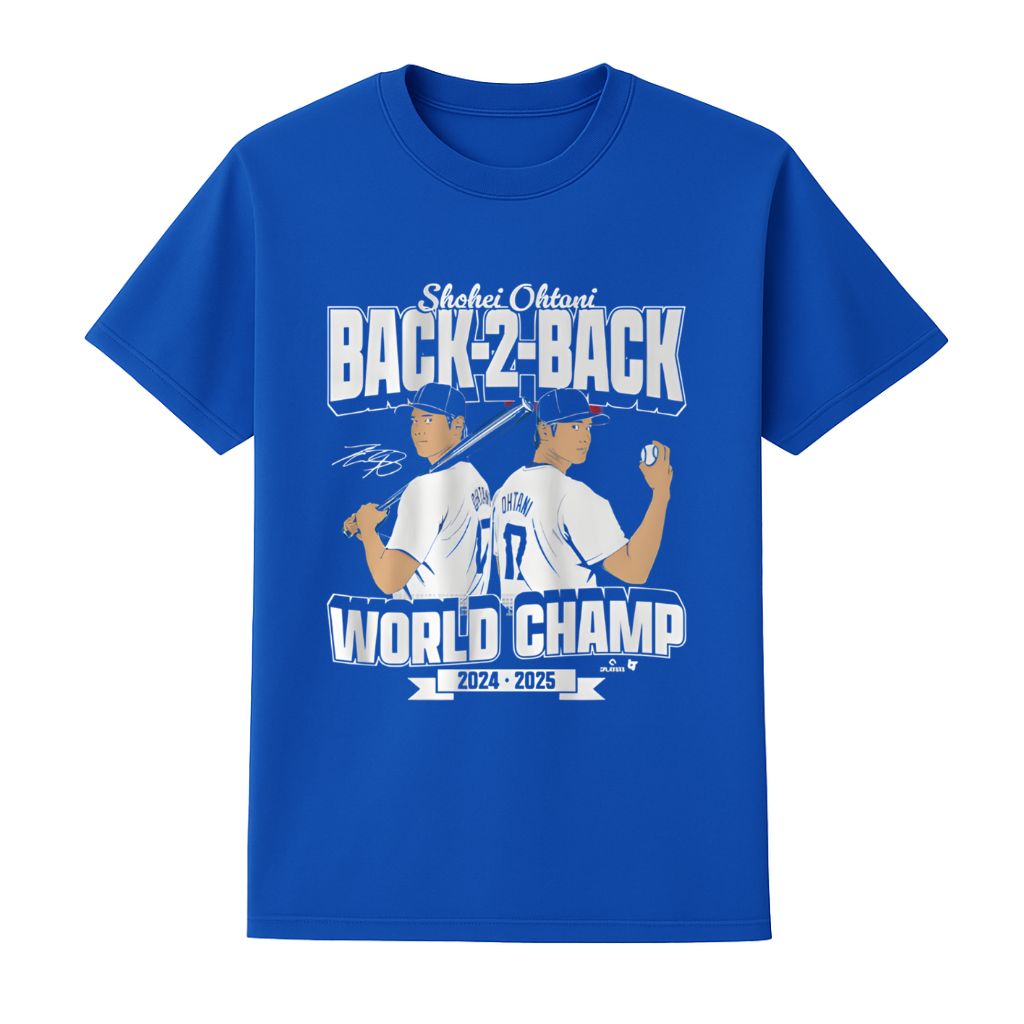 Shohei Ohtani Back 2 Back World Champ 2024-2025 Shirt