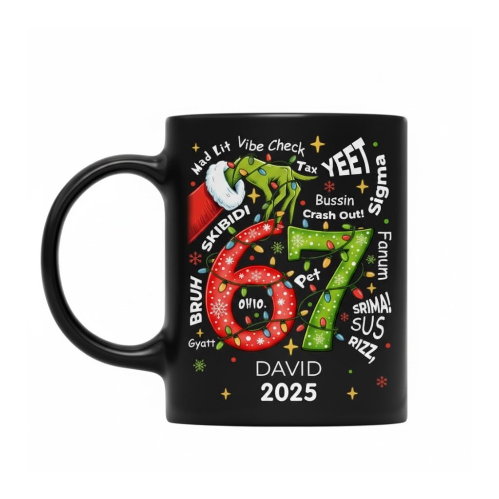 Six Seven Meme Christmas Mug
