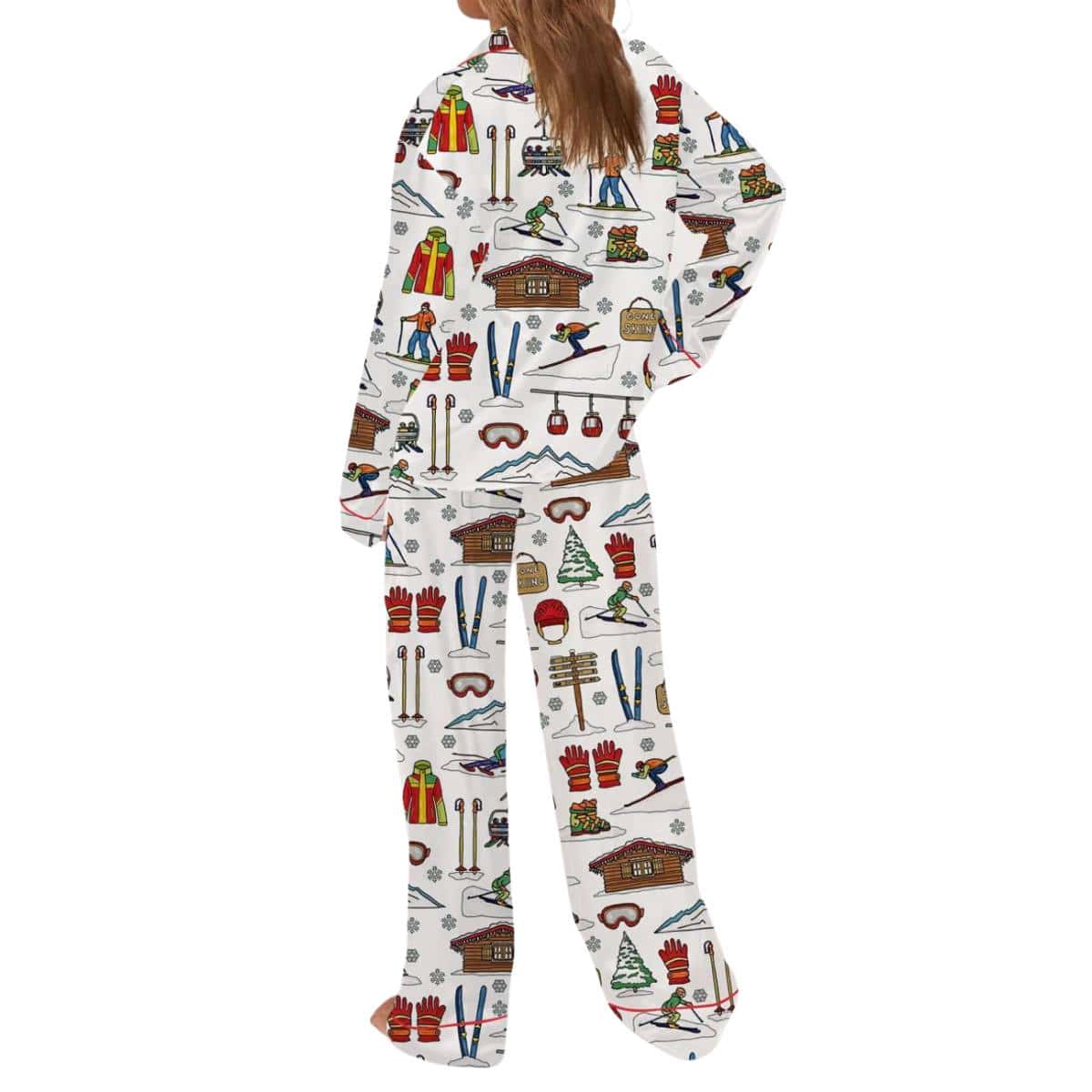 Skiing Theme Pajama Set