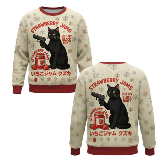 Strawberry Jams Ugly Christmas Sweater