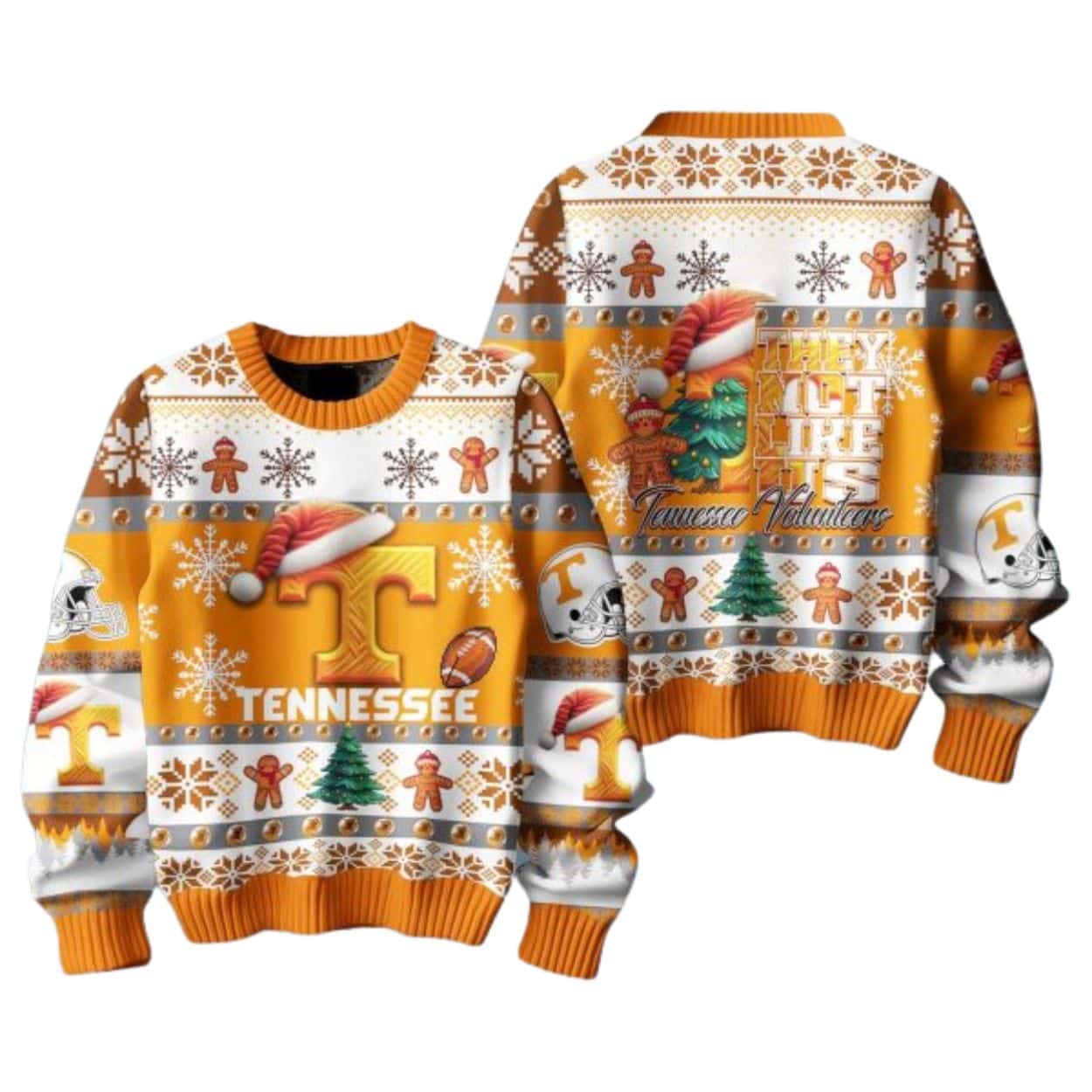 Tennessee Volunteers They Not Like Us Ugly Christmas Sweater