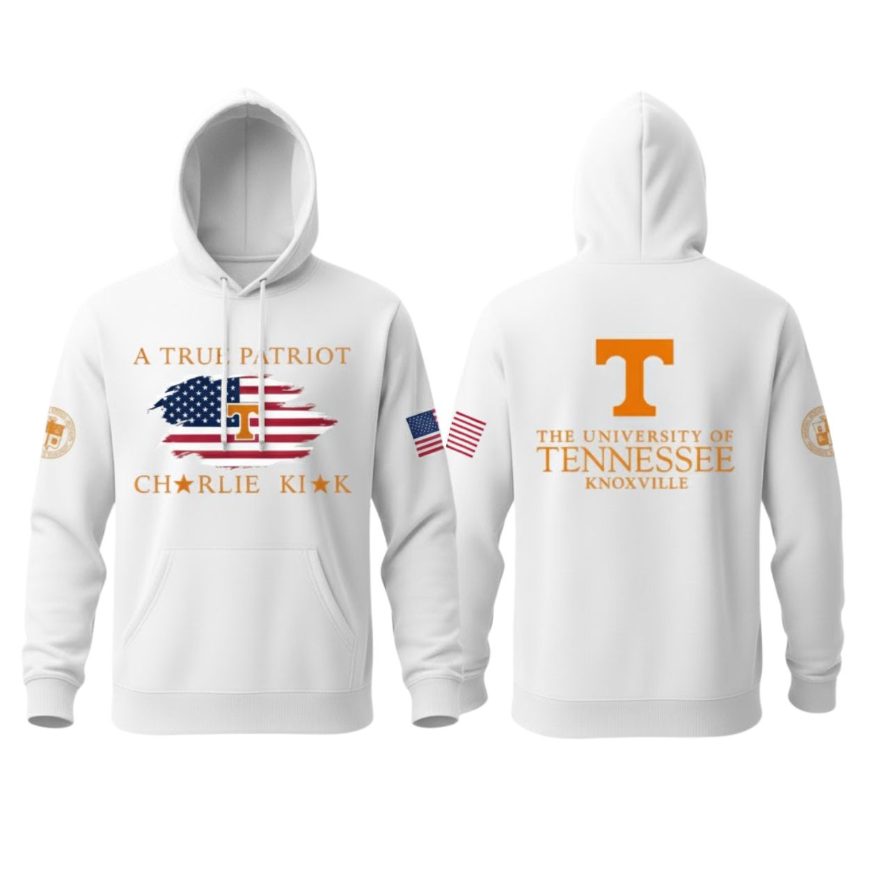 The University Of Tennessee Knoxville A True Patriot Charlie Kirk 2025 Shirt