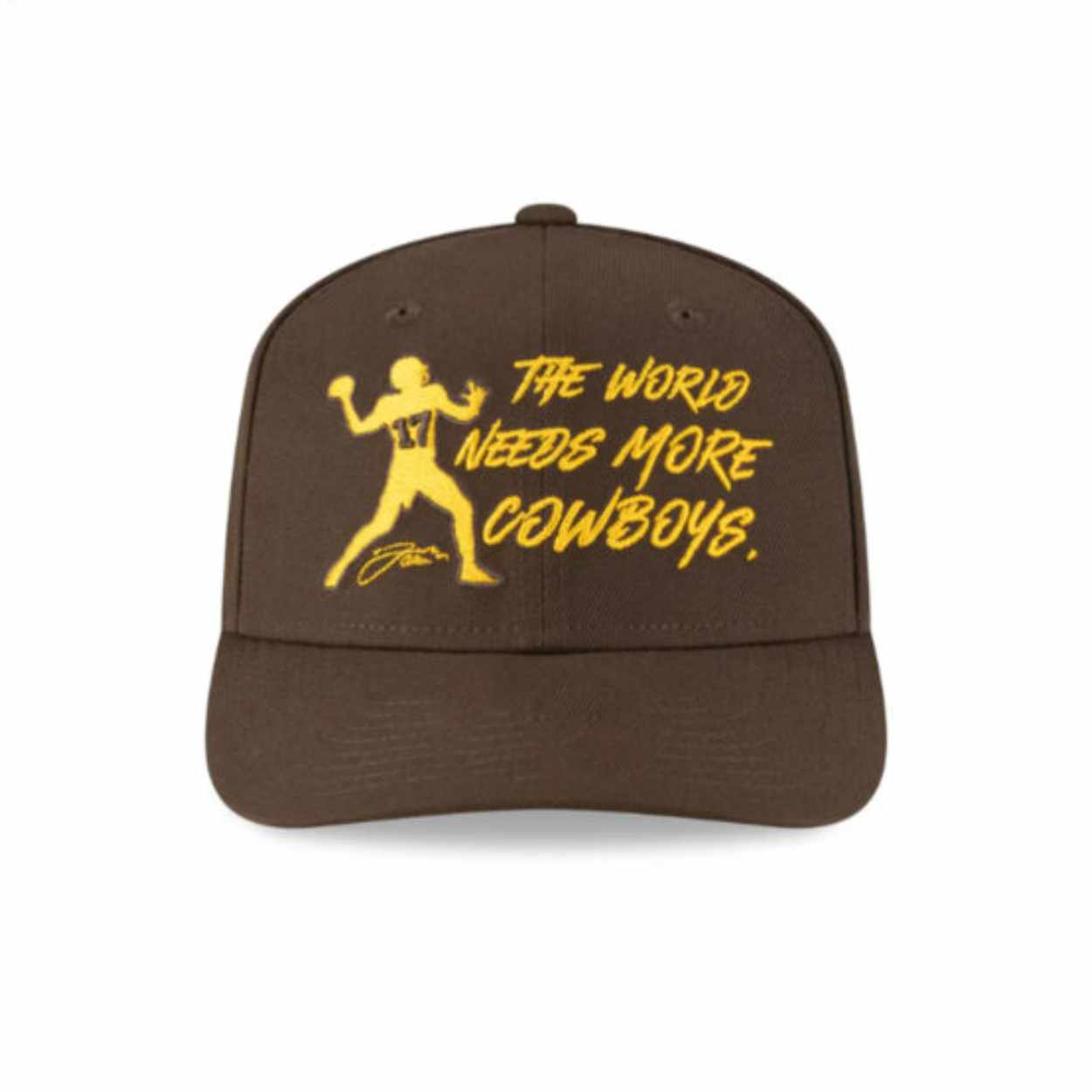 The World Needs More Cowboys Josh Allen Signature Hat