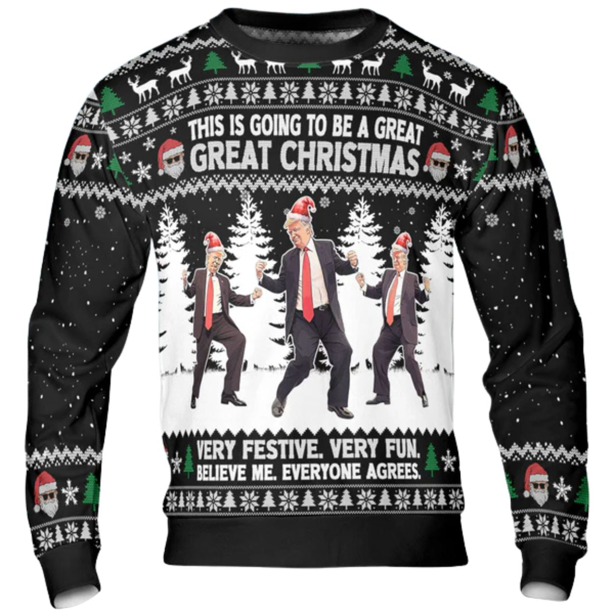 This Is Going To Be A Great Christmas Trump Dancing Ugly Christmas Sweater