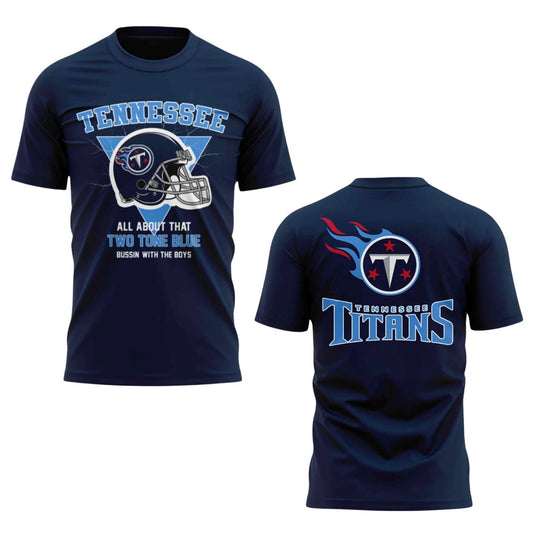 Titans All About That Two Tone Blue Bussin With The Boys Shirt