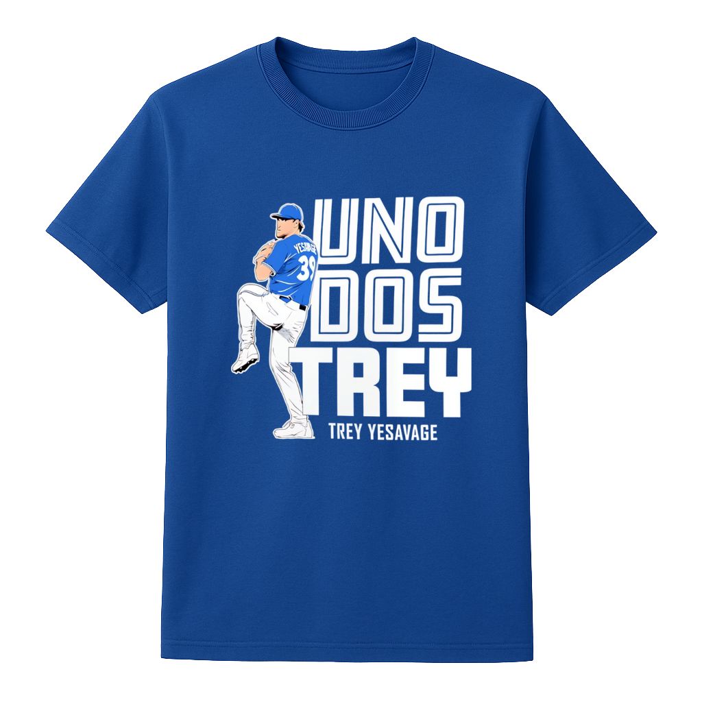 Trey Yesavage Blue Jays Uno Dos Trey Shirt