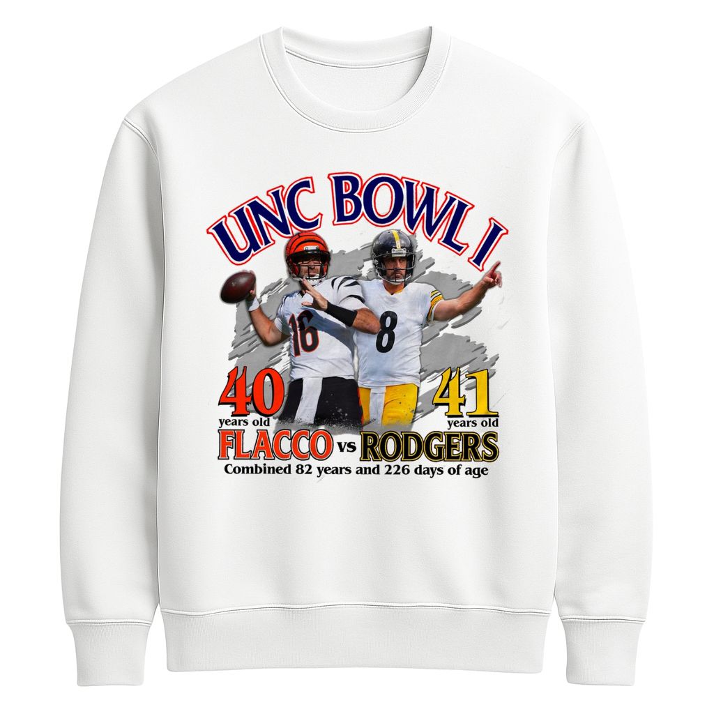 Unc Bowl I Flacco vs Rodgers Football Shirt
