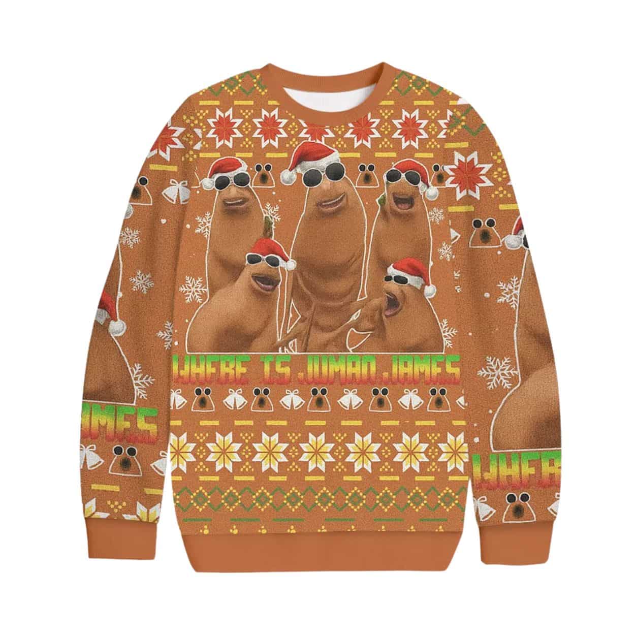Where Is Human James Ugly Christmas Sweater