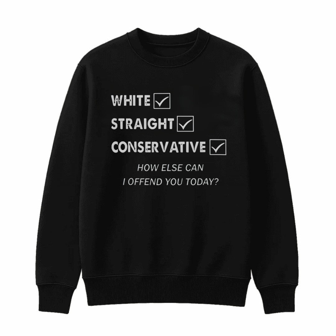 White Straight Conservative How Else Can I Offend You Today Shirt