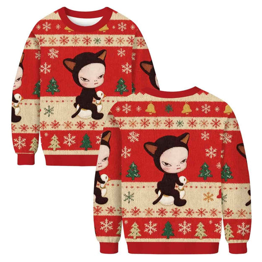 Yoshitomo Nara Christmas Ugly Sweater