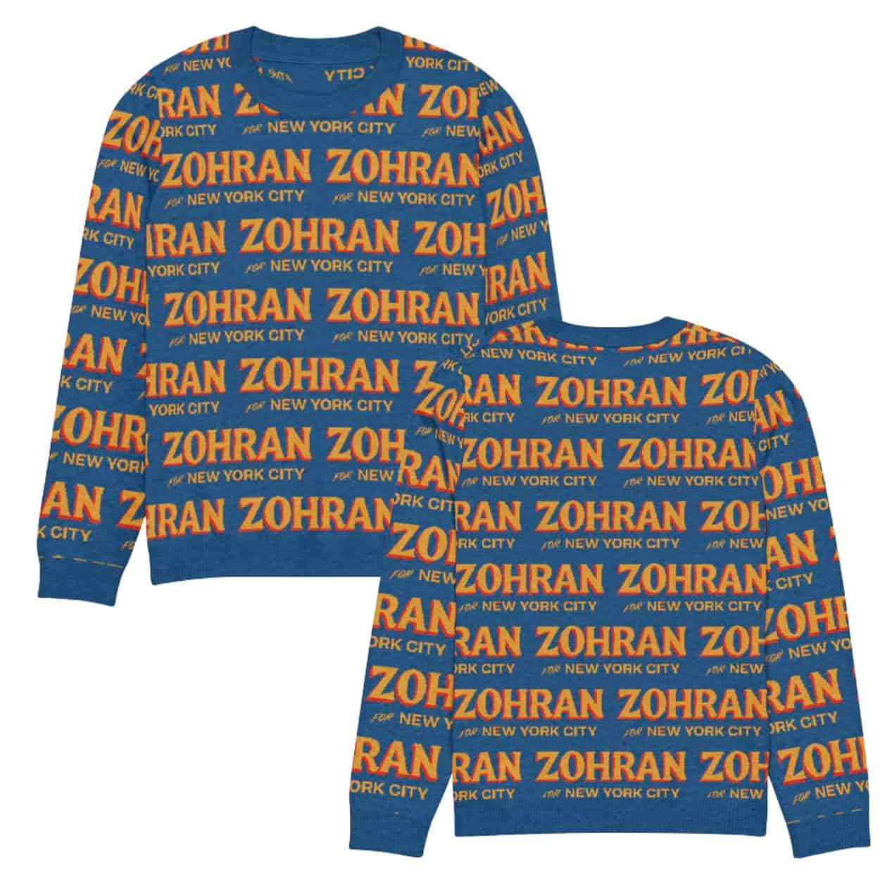 Zohran For New York City Ugly Christmas Sweater