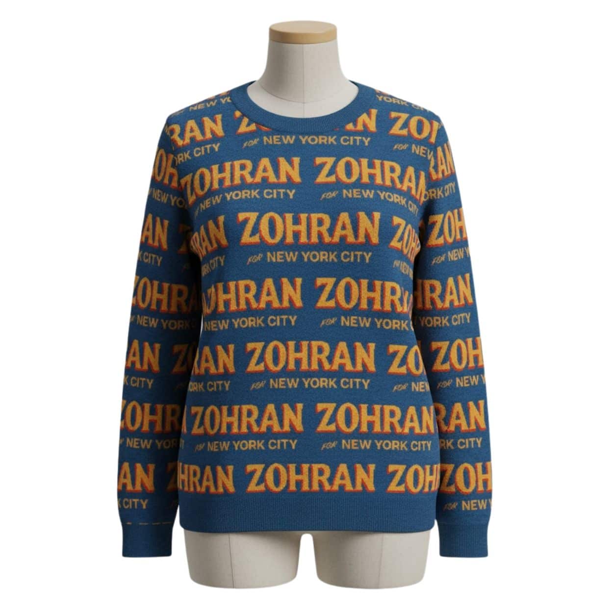 Zohran For New York City Ugly Christmas Sweater
